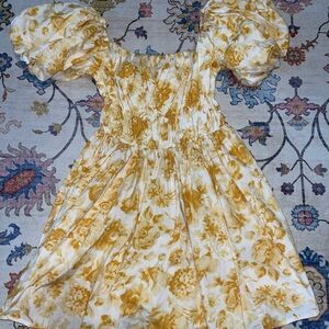 Abercrombie & Fitch Yellow Floral Dress